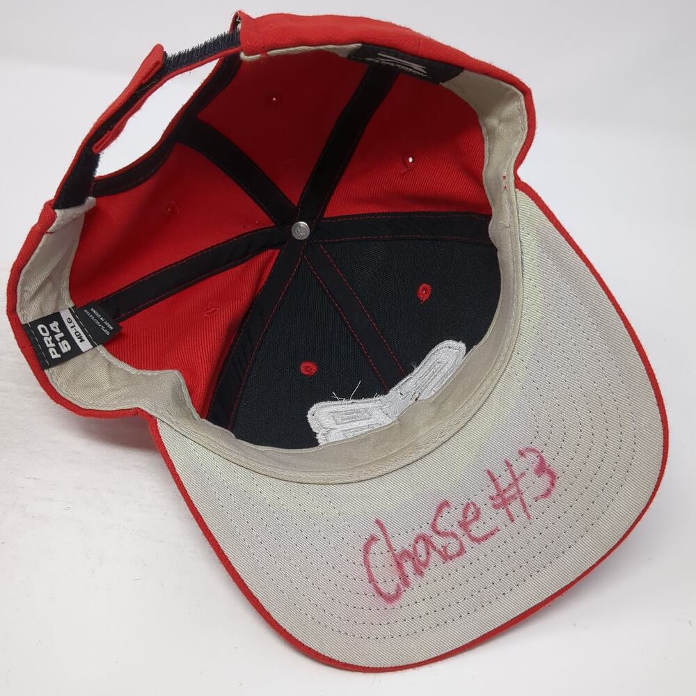 Sb Strapback Hat Red Large Solid Adjustable Embro… - image 7